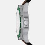 Garrett Men Quartz Green Dial Analog Leather Watch FS6147