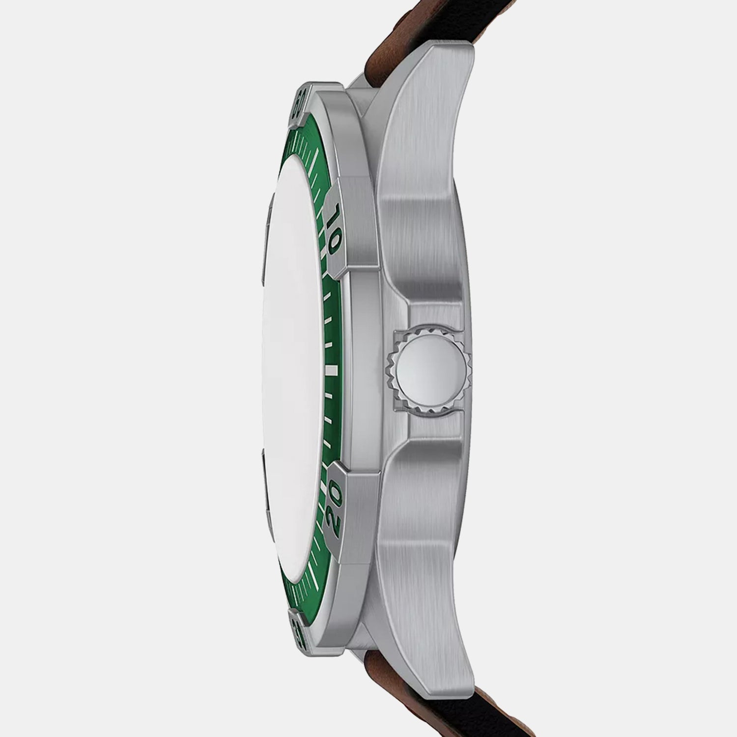 Garrett Men Quartz Green Dial Analog Leather Watch FS6147