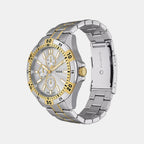 Garrett Men Quartz Silver Dial Multi-Function Stainless Steel Watch FS6148
