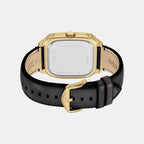 Crosby Men Quartz Black Dial Analog Leather Watch FS6151