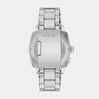 Machine Big Tic Men Quartz Black Dial Analog-Digital Stainless Steel Watch FS6155