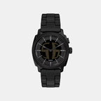 Machine Big Tic Men Quartz Black Dial Analog-Digital Stainless Steel Watch FS6156