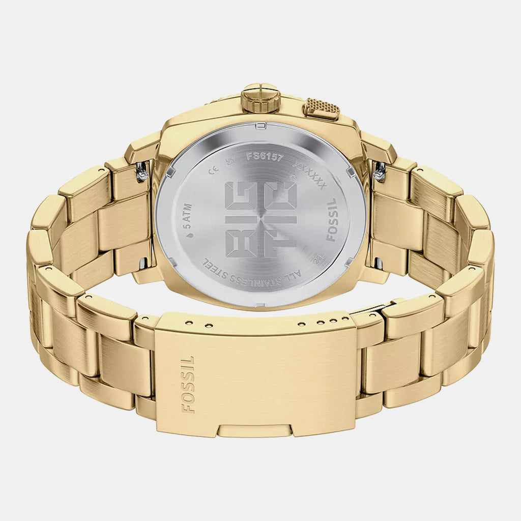 Machine Big Tic Men Quartz Dual Tone Dial Analog-digital Stainless Steel Watch FS6157