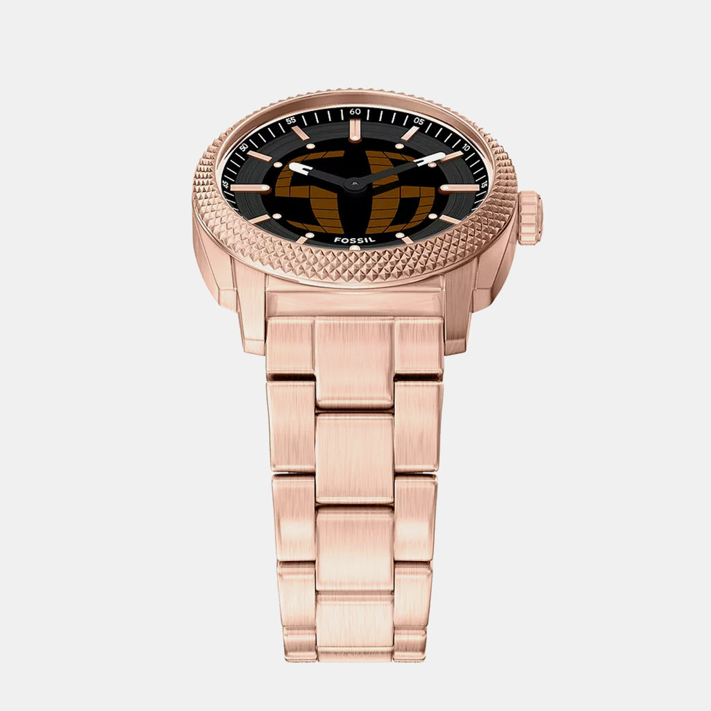 Machine Big Tic Men Quartz Black Dial Analog-Digital Stainless Steel Watch FS6158