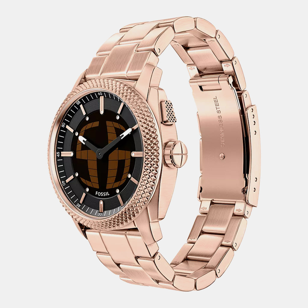 Machine Big Tic Men Quartz Black Dial Analog-Digital Stainless Steel Watch FS6158