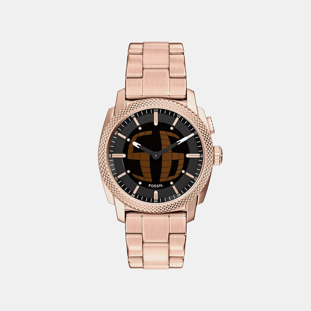 Machine Big Tic Men Quartz Black Dial Analog-Digital Stainless Steel Watch FS6158