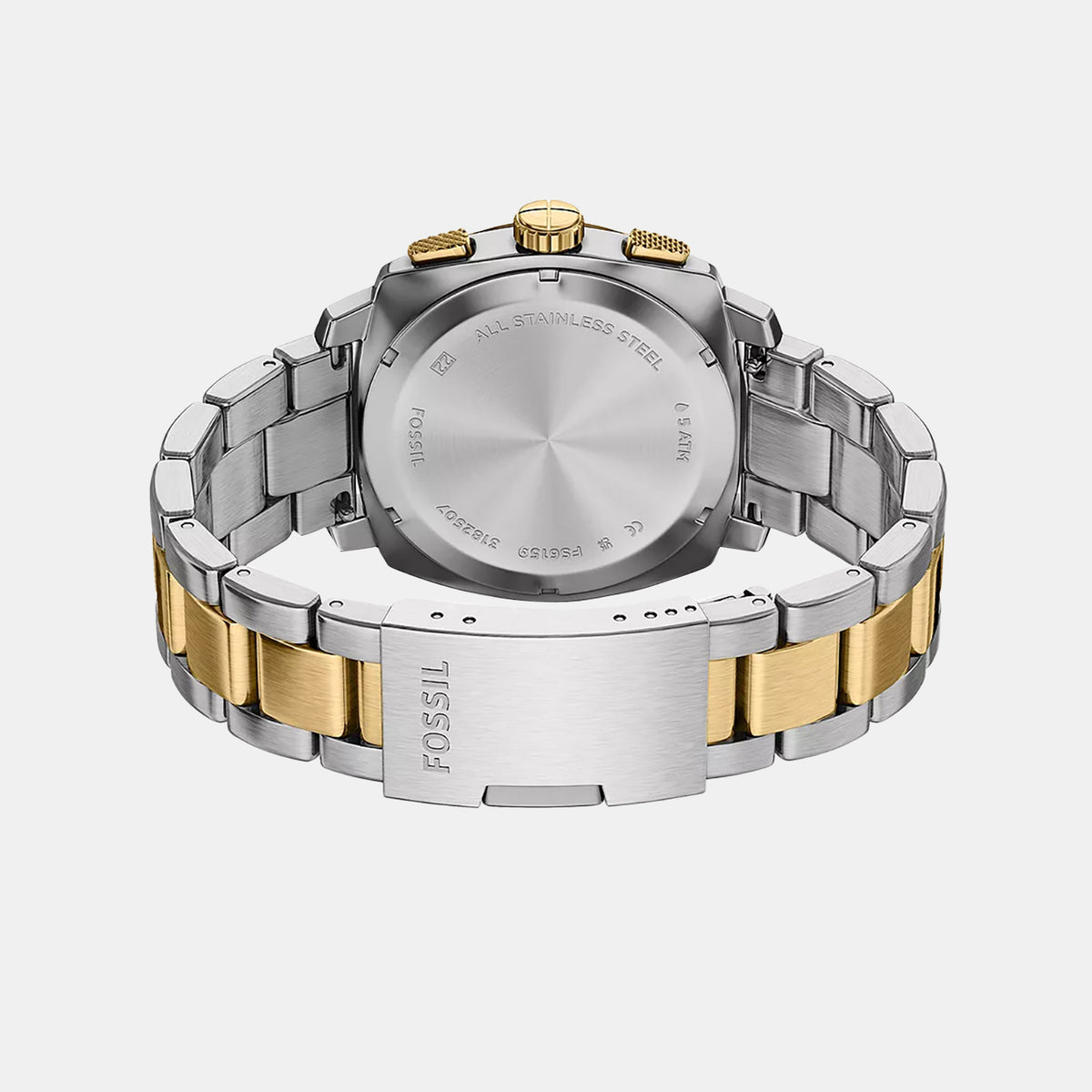 Machine Men Quartz Black Dial Chronograph Stainless Steel Watch FS6159