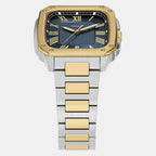 Crosby Men Quartz Blue Dial Analog Stainless Steel Watch FS6161