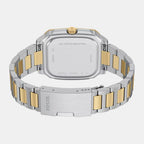 Crosby Men Quartz Blue Dial Analog Stainless Steel Watch FS6161