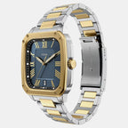 Crosby Men Quartz Blue Dial Analog Stainless Steel Watch FS6161