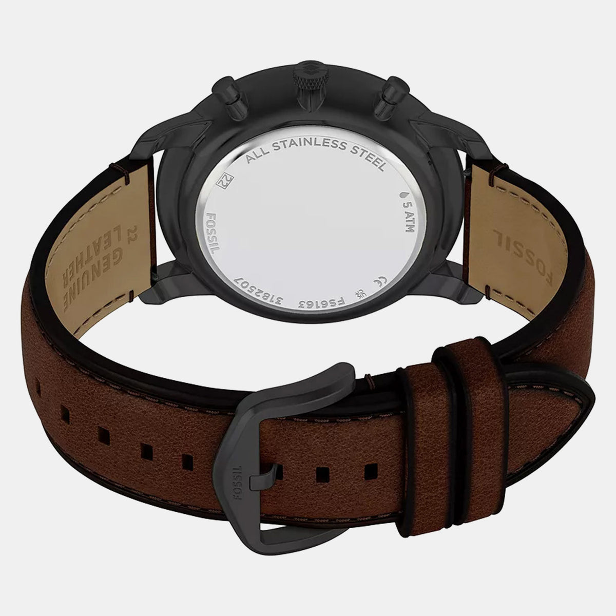 Neutra Men Quartz Black Dial Chronograph Leather Watch FS6163