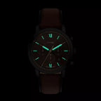 Neutra Men Quartz Brown Dial Chronograph Leather Watch FS6163