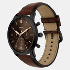 Neutra Men Quartz Brown Dial Chronograph Leather Watch FS6163