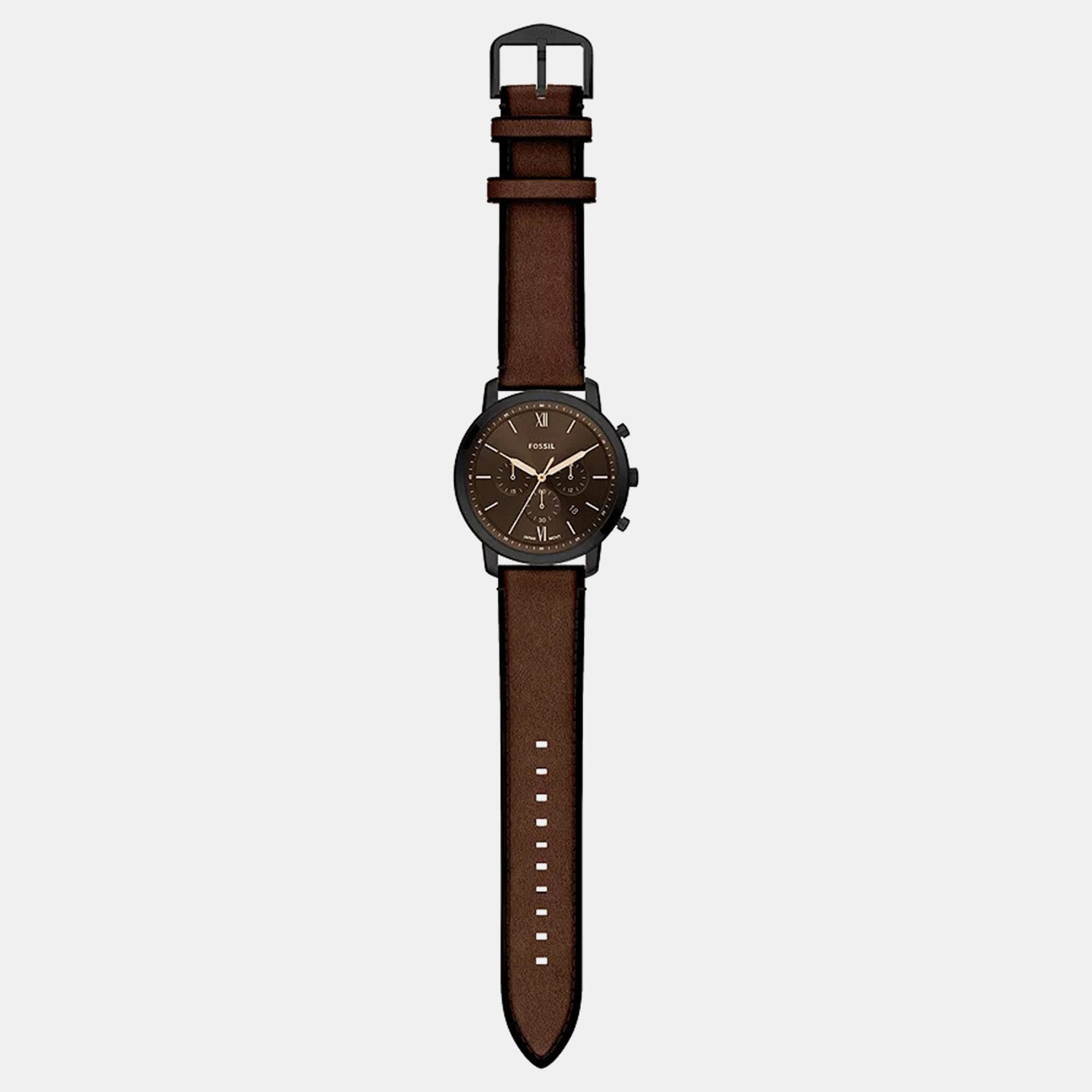 Neutra Men Quartz Brown Dial Chronograph Leather Watch FS6163