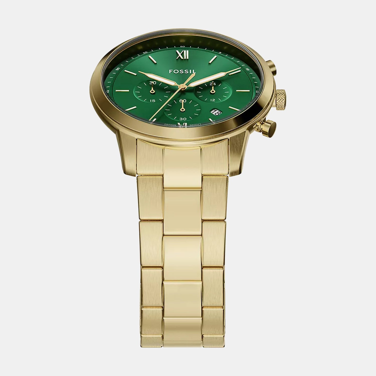 Neutra Men Quartz Green Dial Chronograph Stainless Steel Watch FS6164