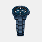 Blue Dive Men Quartz Blue Dial Analog Stainless Steel Watch FS6166