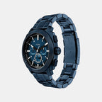 Machine Men Quartz Blue Dial Chronograph Stainless Steel Watch FS6167