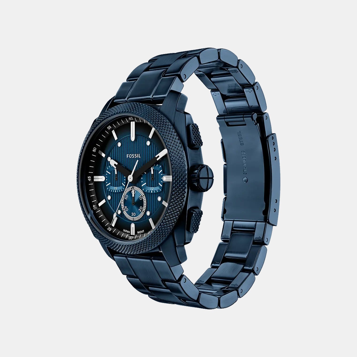 Machine Men Quartz Blue Dial Chronograph Stainless Steel Watch FS6167