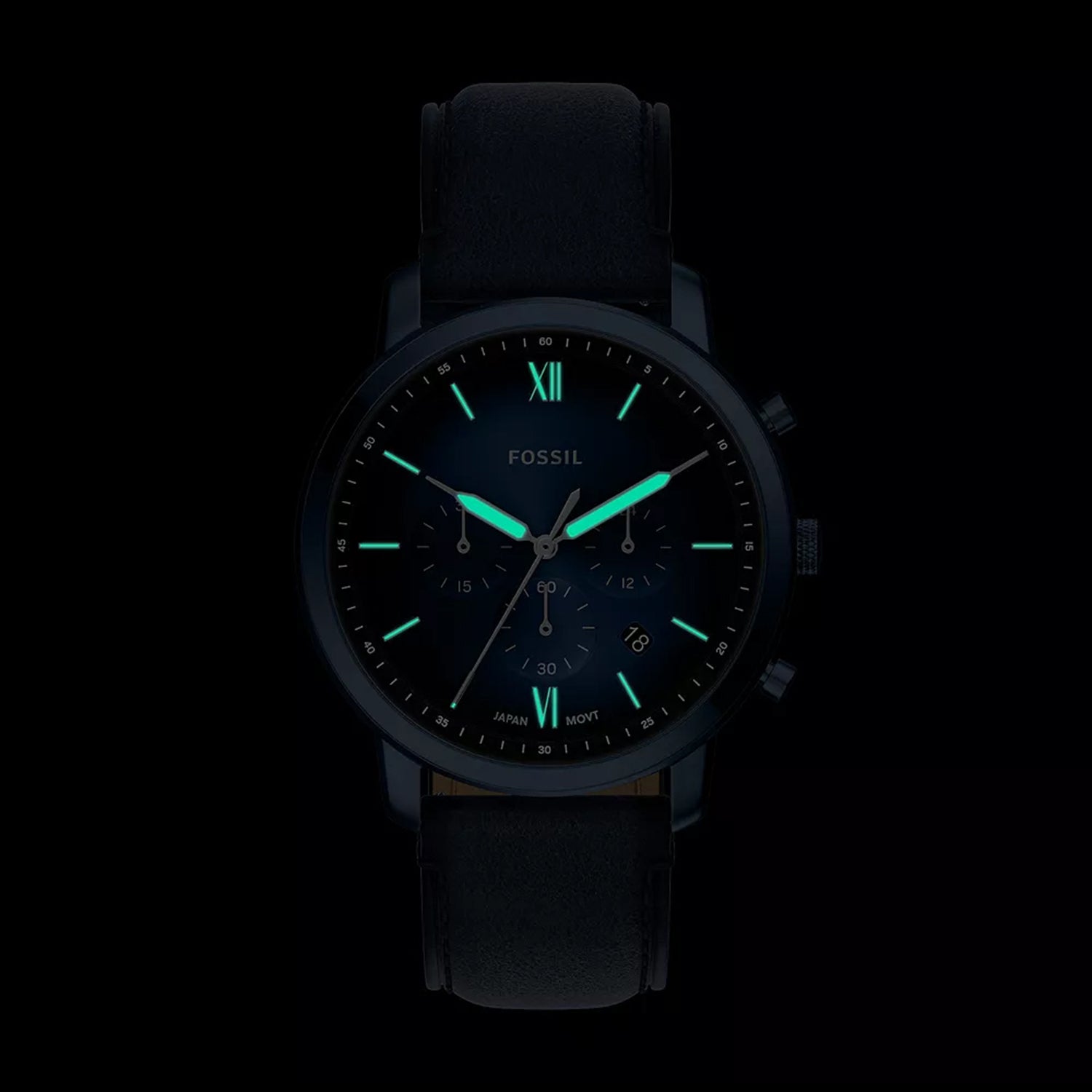 Neutra Men Quartz Blue Dial Chronograph Leather Watch FS6168