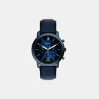 Neutra Men Quartz Blue Dial Chronograph Leather Watch FS6168