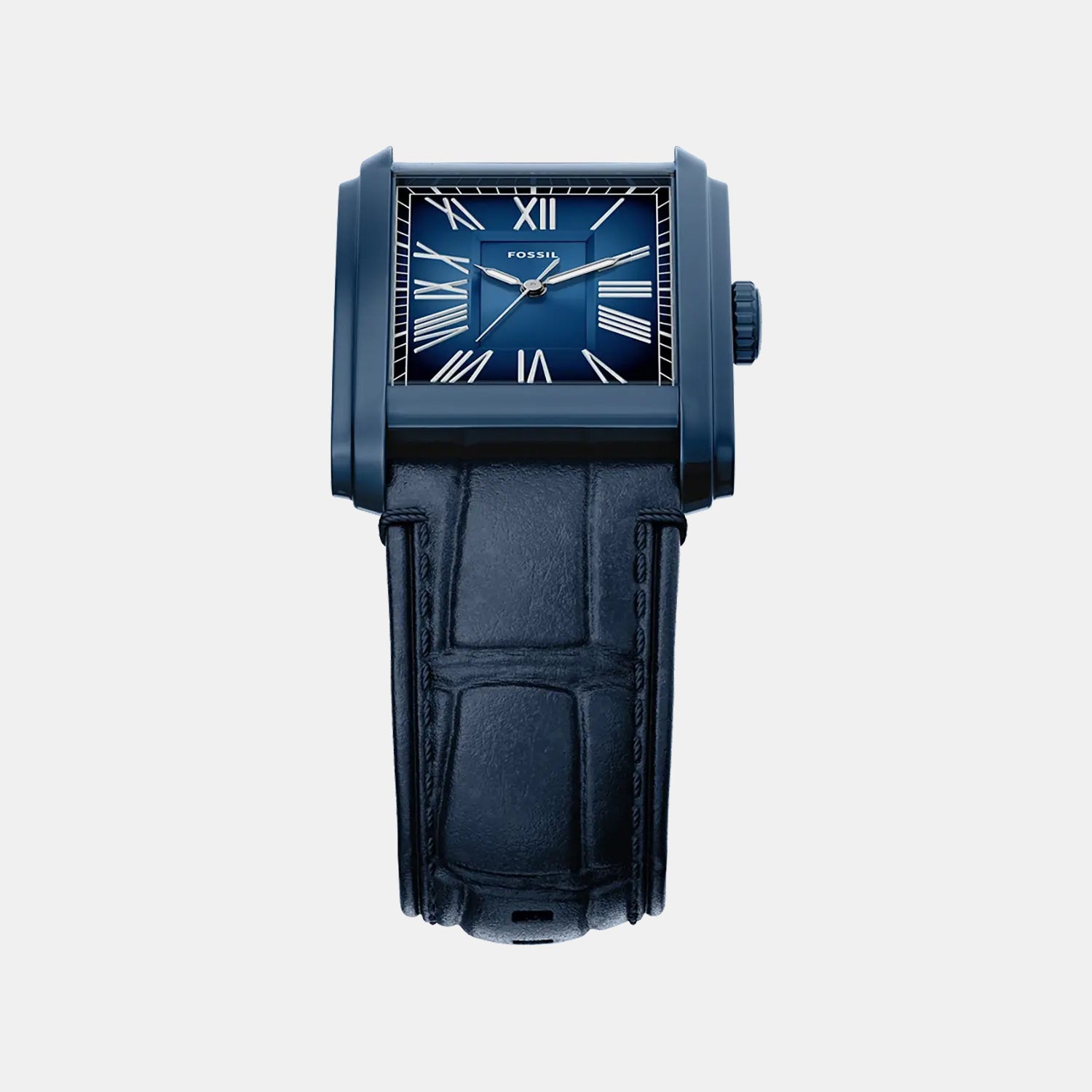 Carraway Men Quartz Blue Dial Analog Leather Watch FS6170