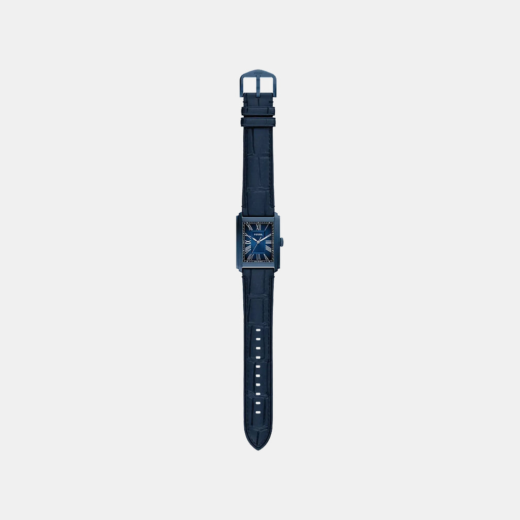 Carraway Men Quartz Blue Dial Analog Leather Watch FS6170