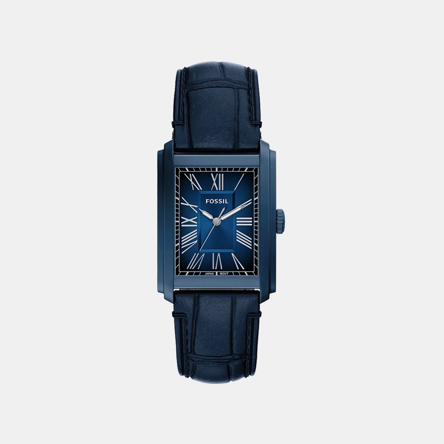 Carraway Men Quartz Blue Dial Analog Leather Watch FS6170