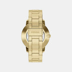 Minimalist Men Quartz Gold Dial Analog Stainless Steel Watch FS6181