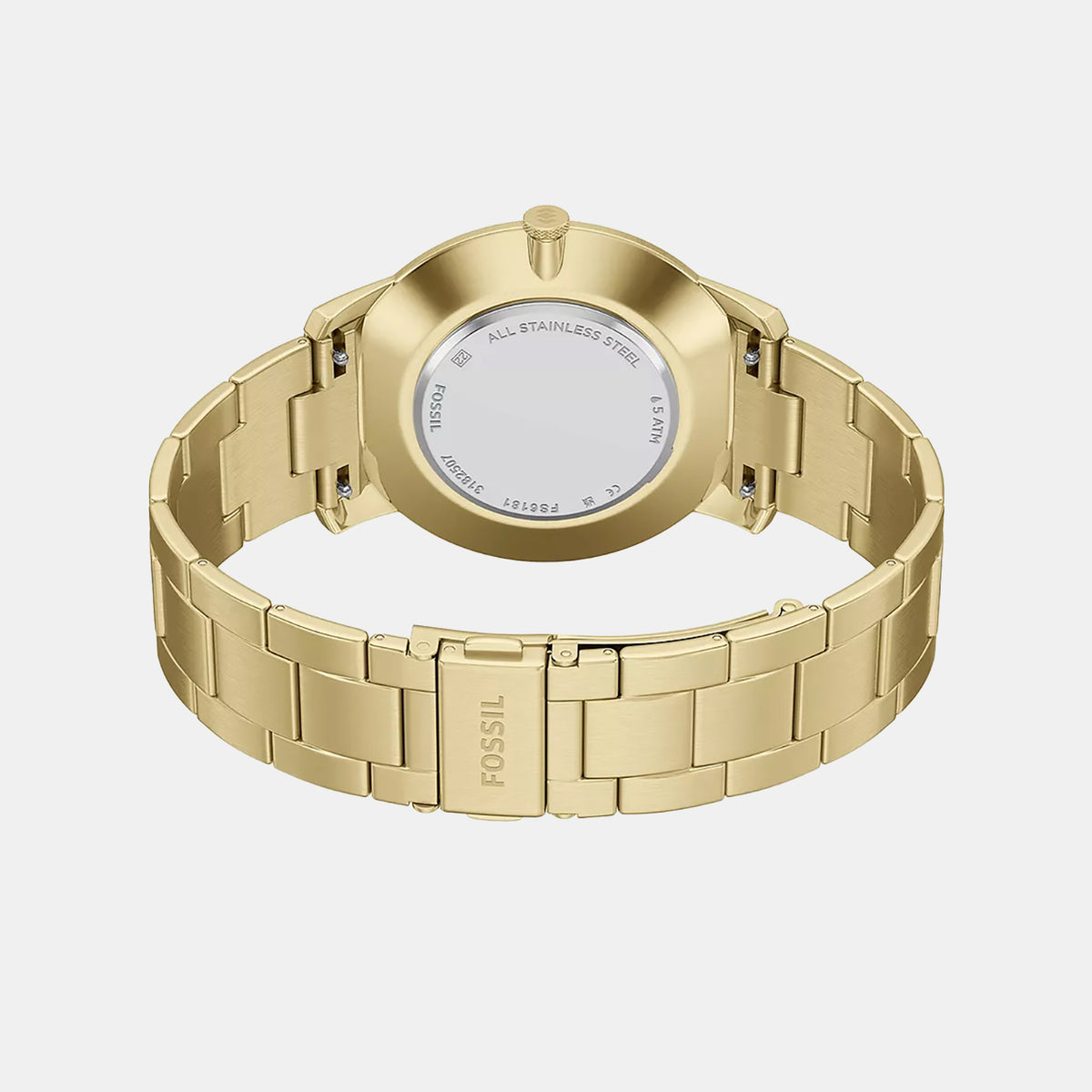 Minimalist Men Quartz Gold Dial Analog Stainless Steel Watch FS6181