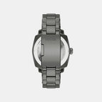Machine Men Quartz Black Dial Analog Stainless Steel Watch FS6185