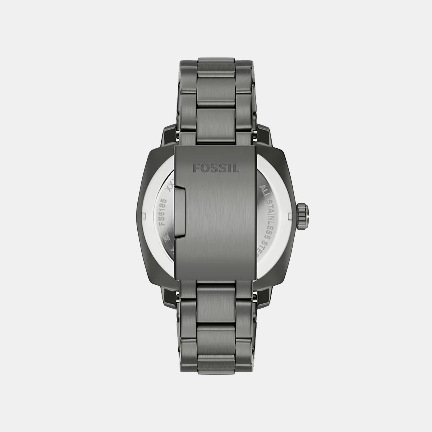Machine Men Quartz Black Dial Analog Stainless Steel Watch FS6185