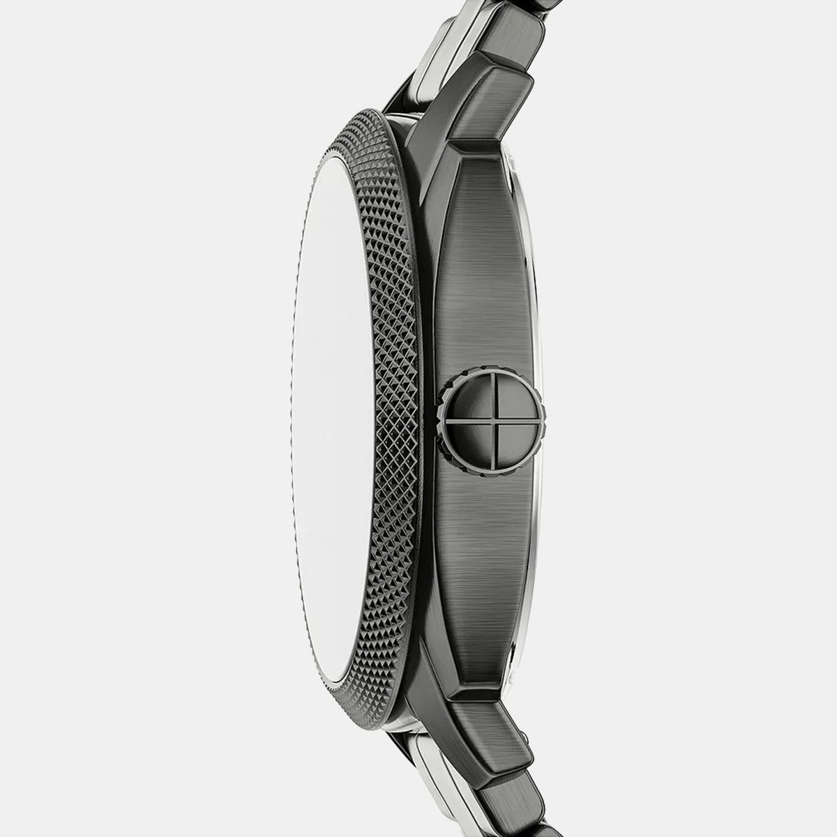 Machine Men Quartz Black Dial Analog Stainless Steel Watch FS6185