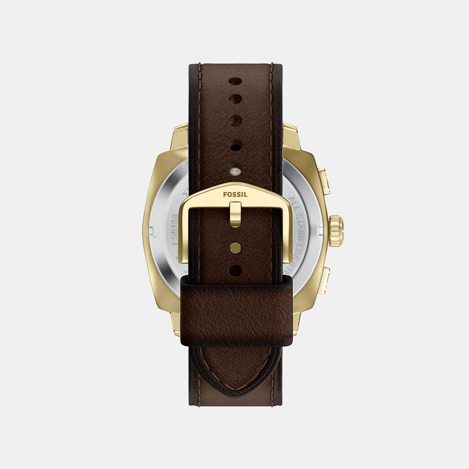 Machine Men Quartz Brown Dial Chronograph Leather Watch FS6188