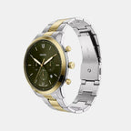 Neutra Men Quartz Green Dial Chronograph Stainless Steel Watch FS6189