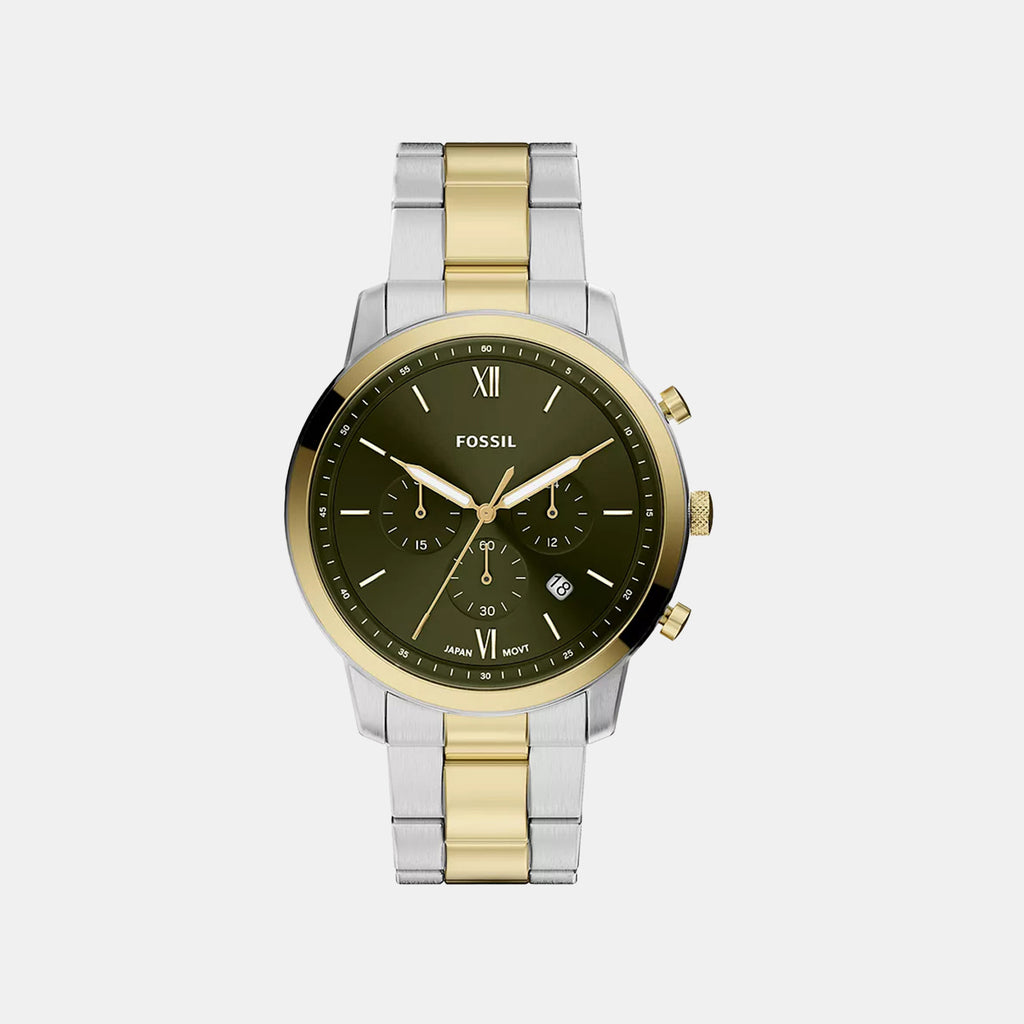 Neutra Men Quartz Green Dial Chronograph Stainless Steel Watch FS6189