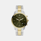 Neutra Men Quartz Green Dial Chronograph Stainless Steel Watch FS6189