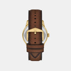Townsman Men Quartz Black Dial Analog-digital Leather Watch FS6190
