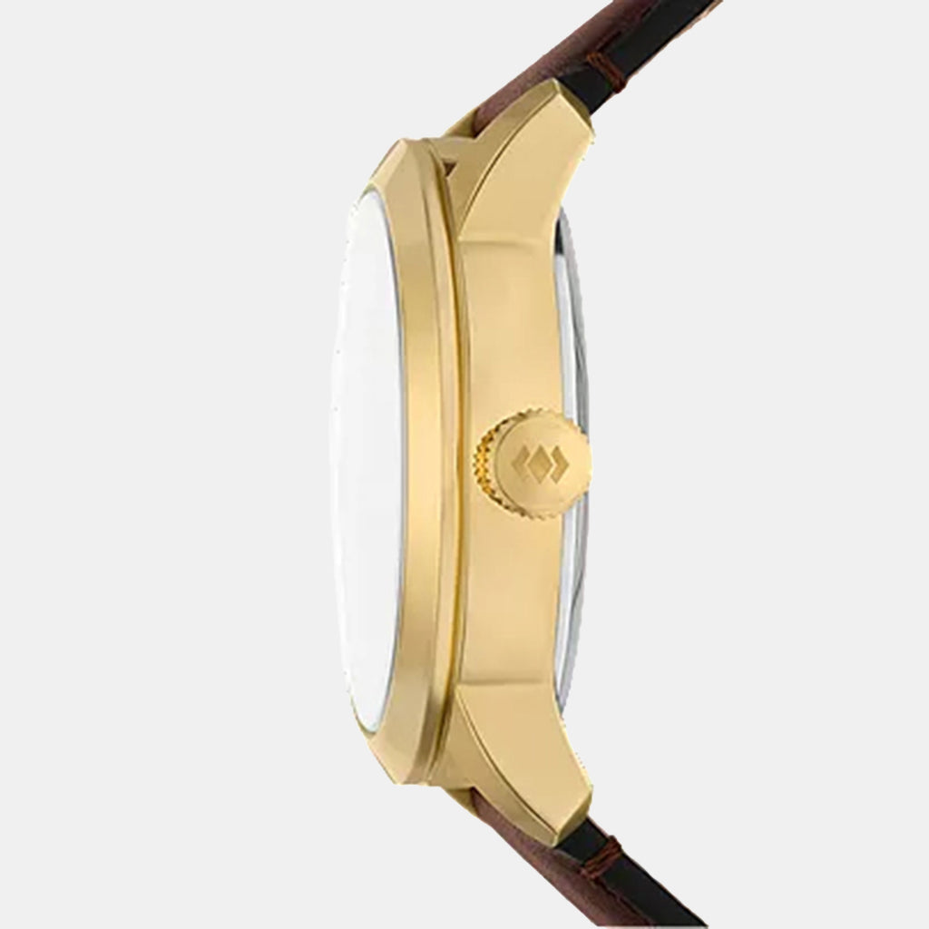 Townsman Men Quartz Black Dial Analog-digital Leather Watch FS6190