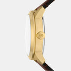 Townsman Men Quartz Black Dial Analog-digital Leather Watch FS6190