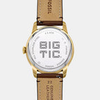 Townsman Men Quartz Black Dial Analog-digital Leather Watch FS6190
