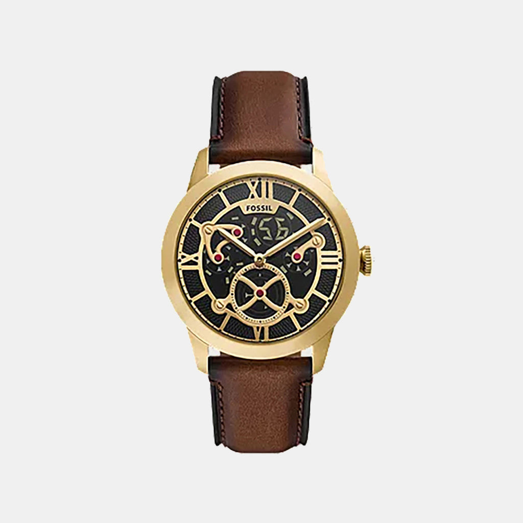 Townsman Men Quartz Black Dial Analog-digital Leather Watch FS6190