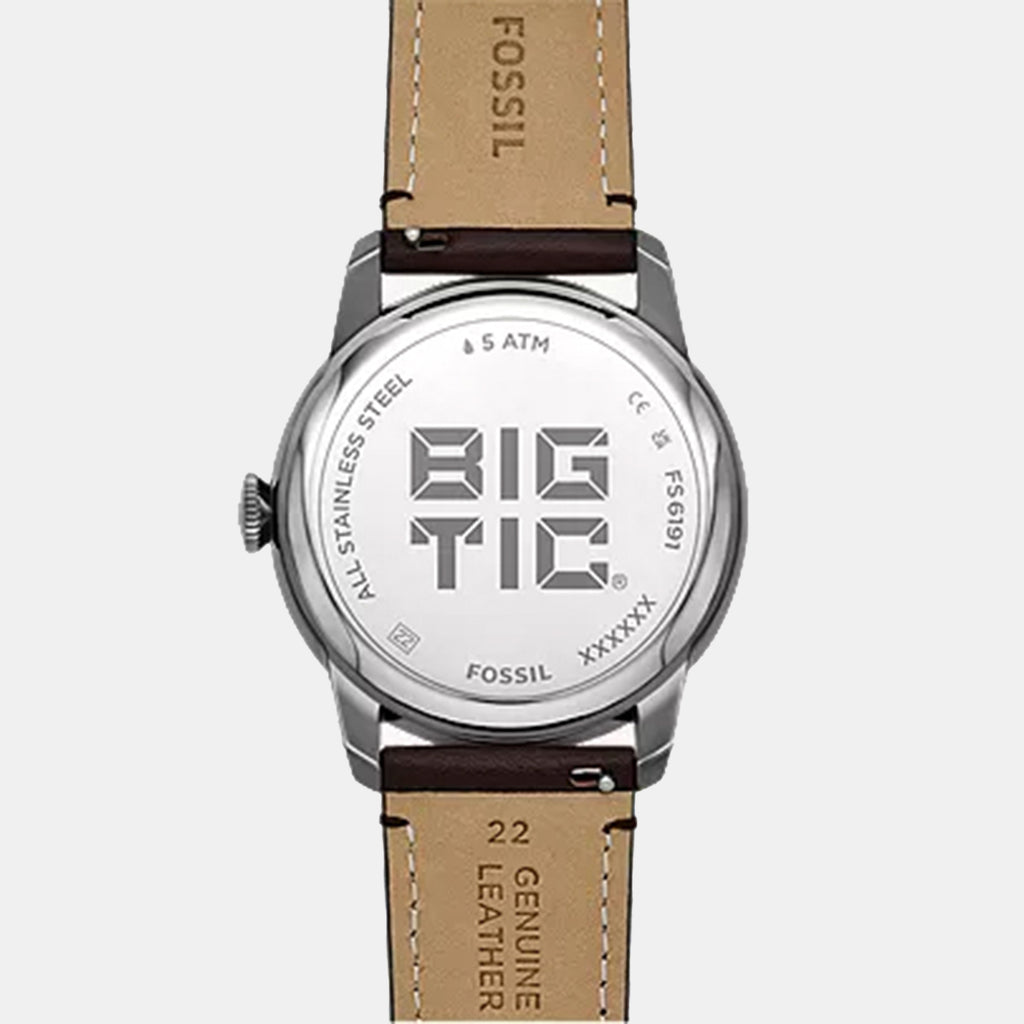 Townsman Men Quartz Black Dial Analog-digital Leather Watch FS6191