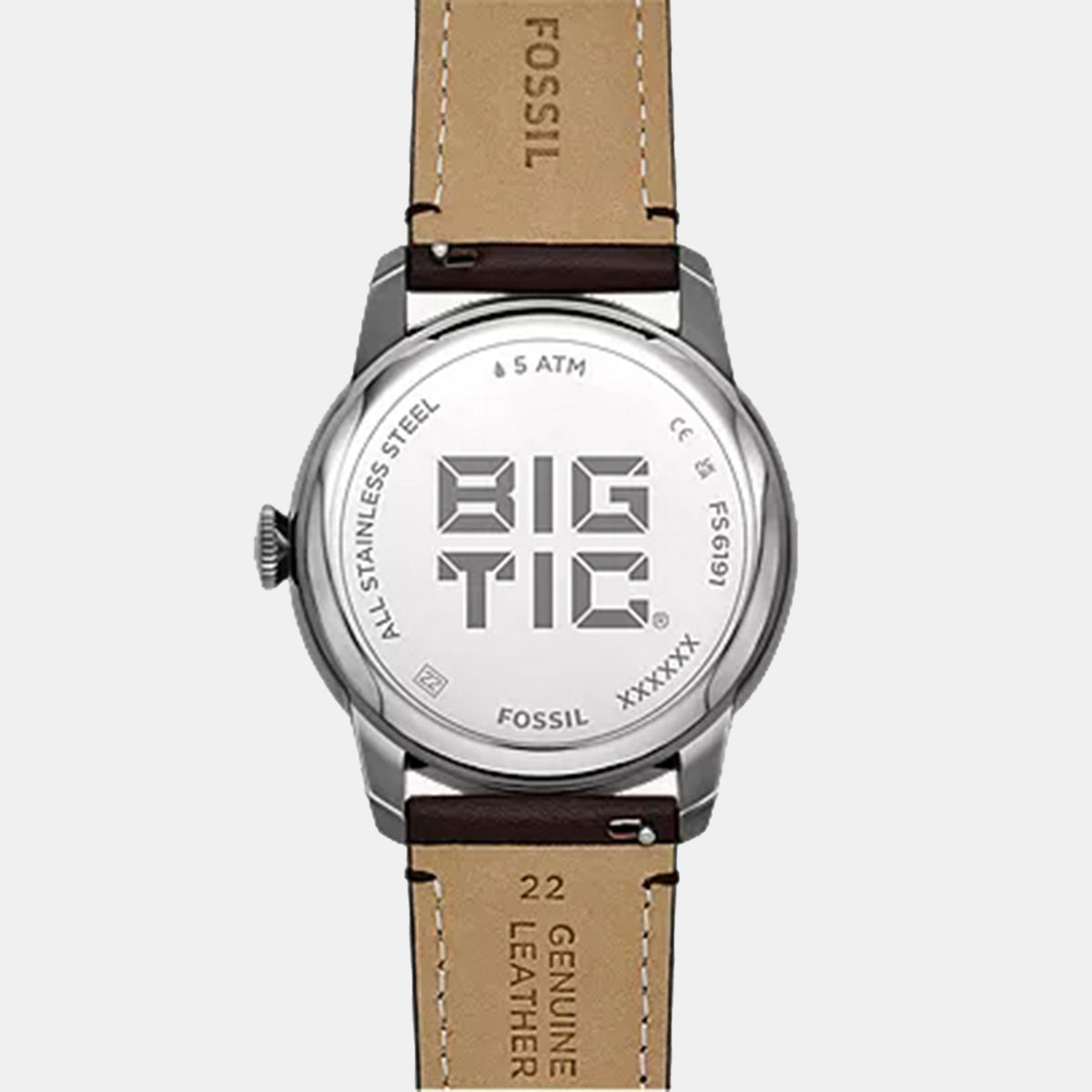 Townsman Men Quartz Black Dial Analog-digital Leather Watch FS6191