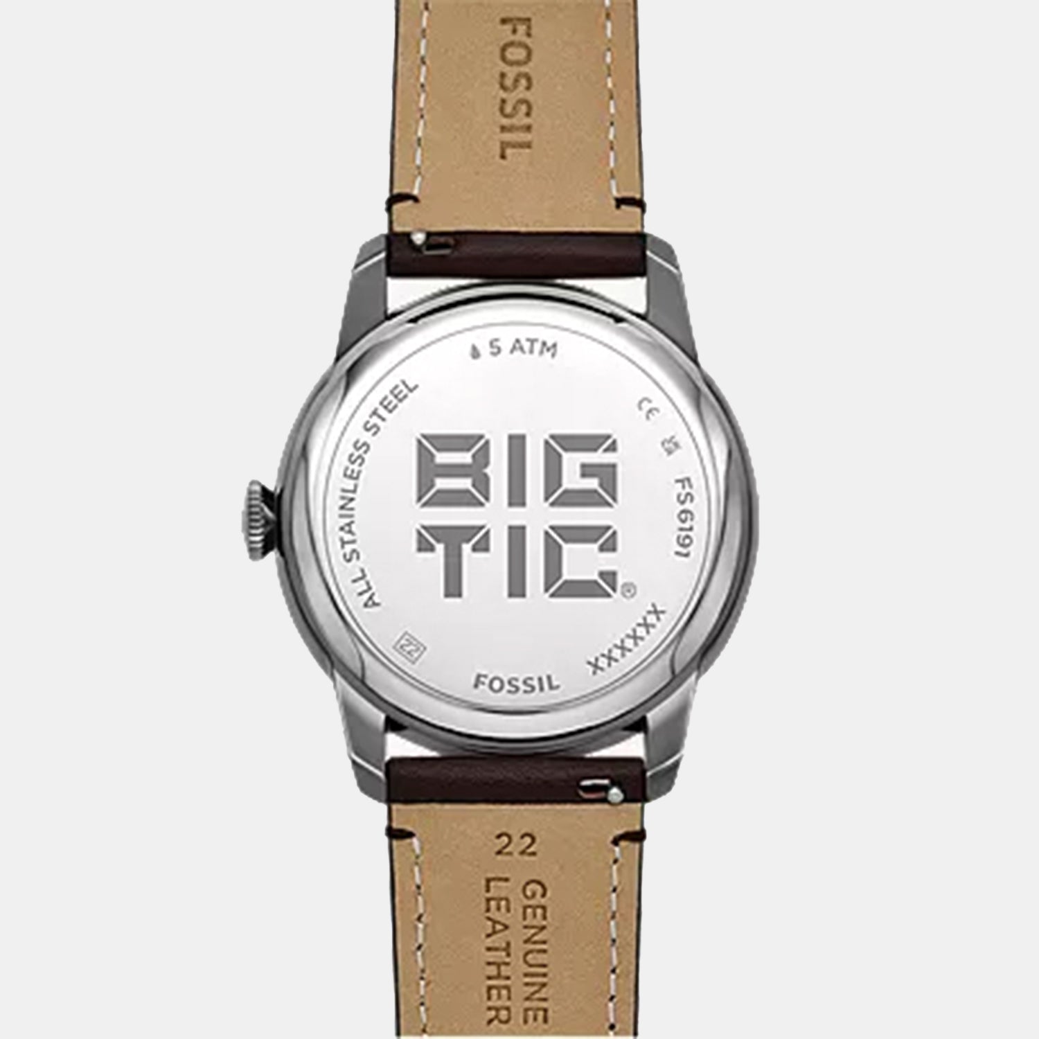 Townsman Men Quartz Black Dial Analog-digital Leather Watch FS6191