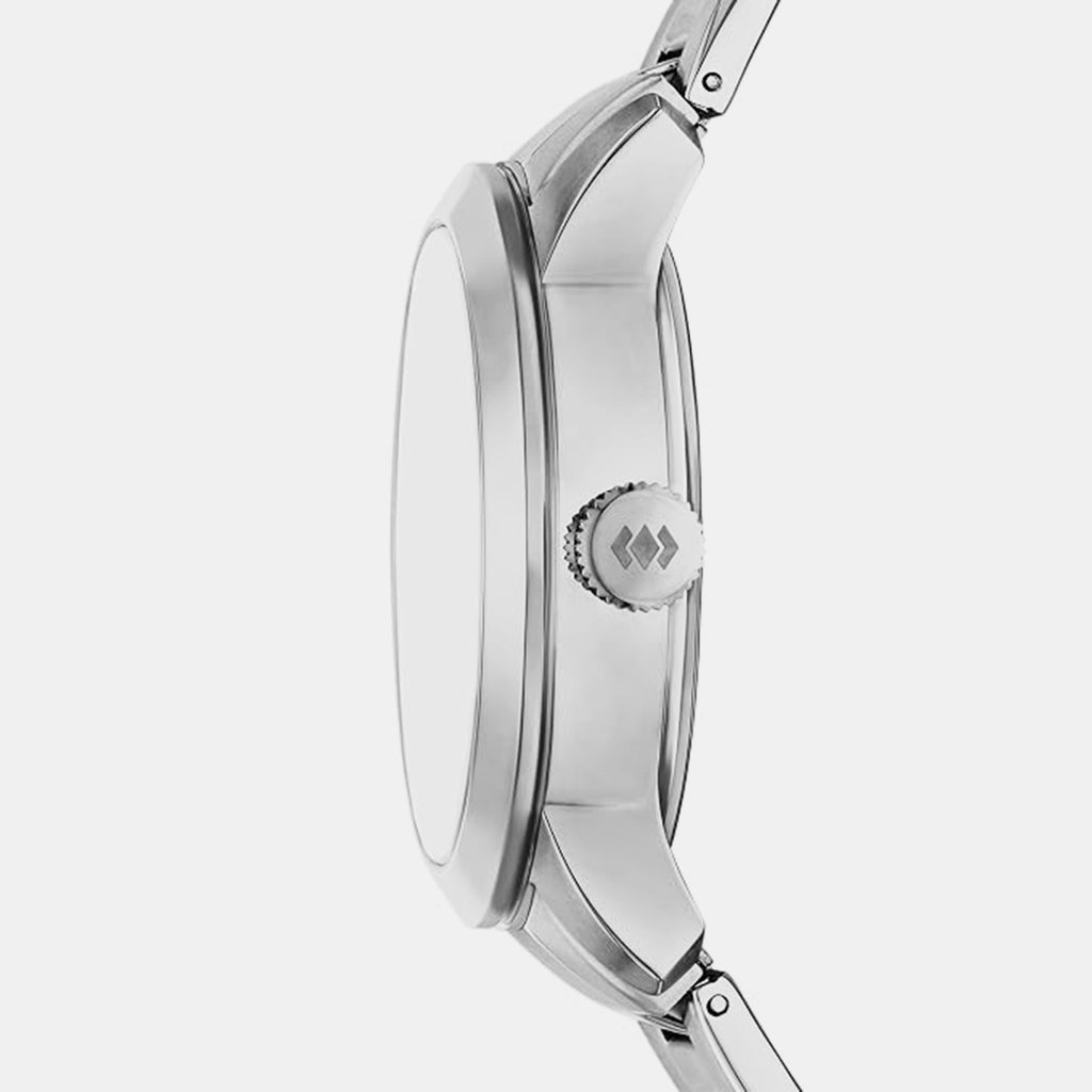 Townsman Big Tic Men Quartz Silver Dial Analog-Digital Stainless Steel Watch FS6192