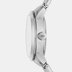 Townsman Big Tic Men Quartz Silver Dial Analog-Digital Stainless Steel Watch FS6192