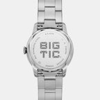 Townsman Big Tic Men Quartz Silver Dial Analog-Digital Stainless Steel Watch FS6192