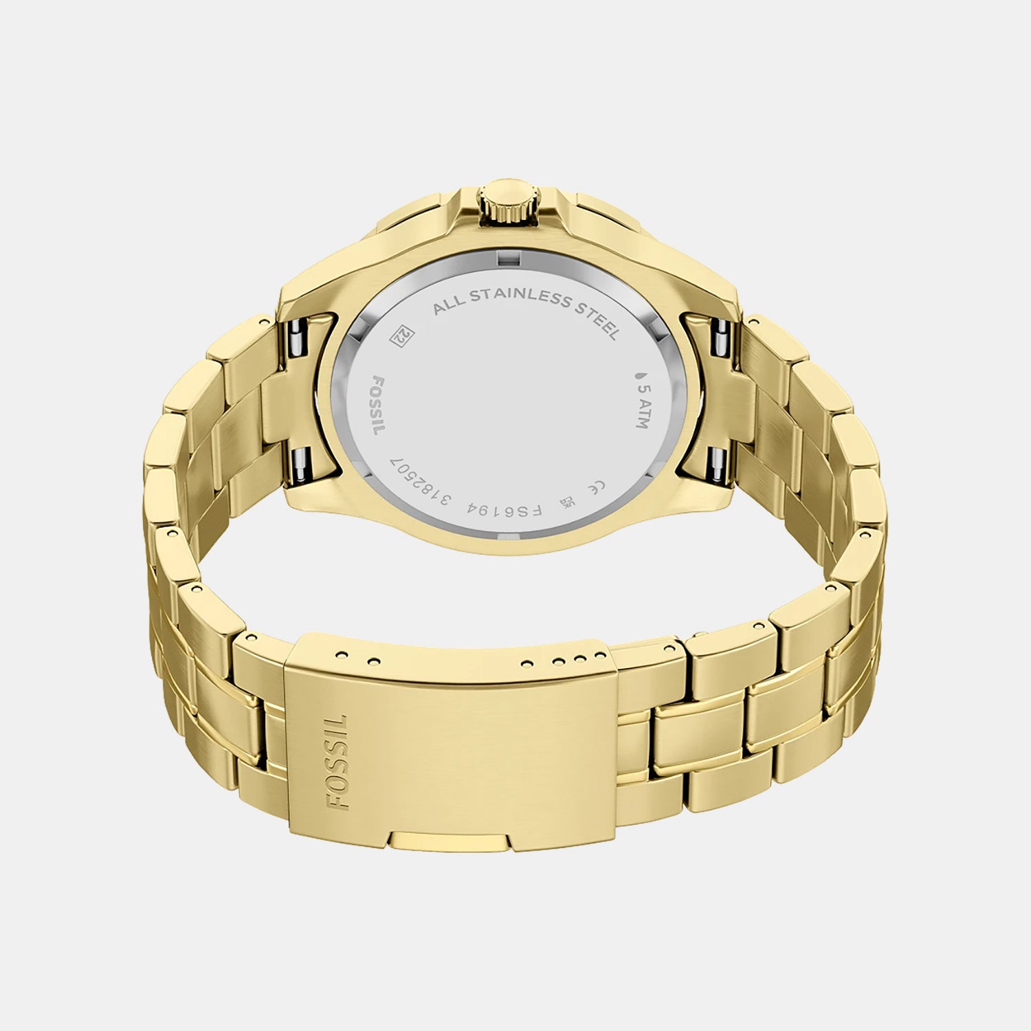 Garrett Men Quartz Champange Dial Multi-Function Stainless Steel Watch FS6194
