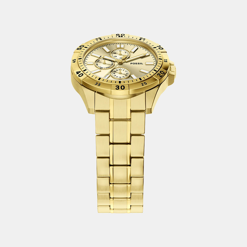 Garrett Men Quartz Champange Dial Multi-Function Stainless Steel Watch FS6194