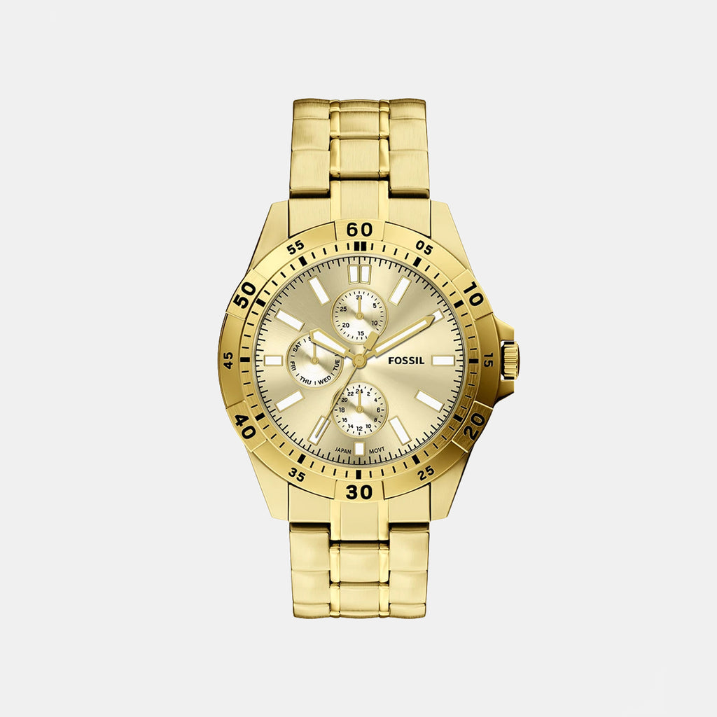 Garrett Men Quartz Champange Dial Multi-Function Stainless Steel Watch FS6194